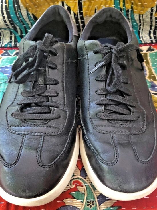 Cole Haan Shoes - Cole Haan GrandPro Meridian Black Leather Sneakers Men 7.5 Women 8.5 Lace Up